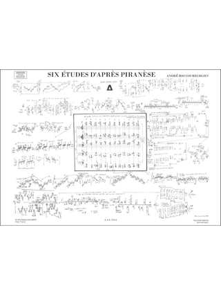 6 Etudes D'après Piranese - André Boucourechliev - Partition - Piano